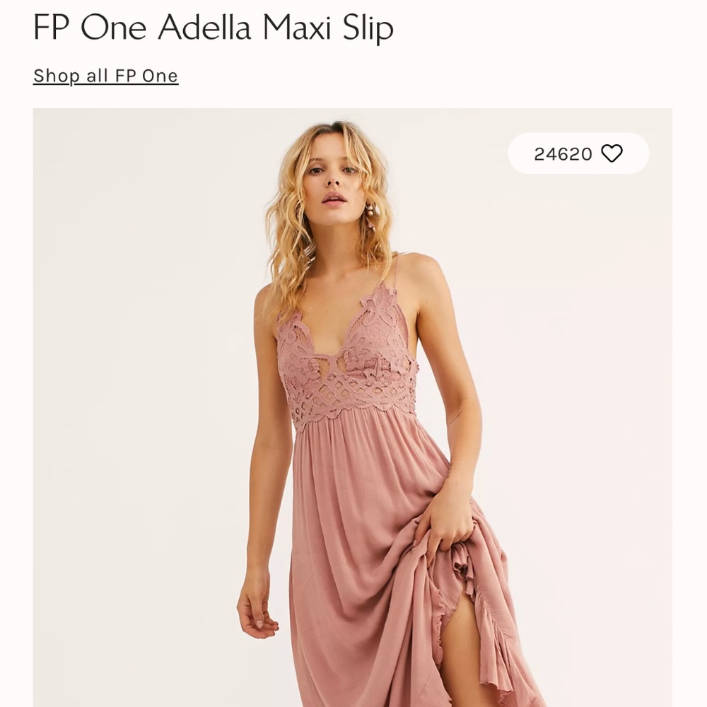 Free People One Adella Maxi Slip dress medium